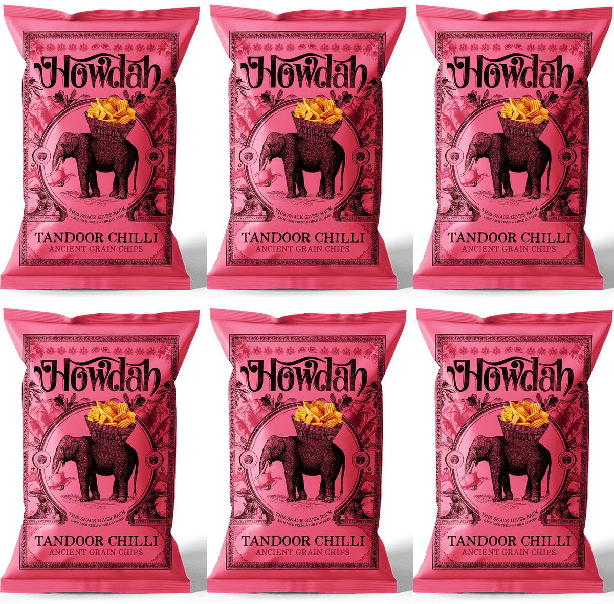 6 x Howdah Tandoor Chilli - 130g