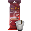 Royal Chai Masala Chai instant tea package with a white cup and filter.